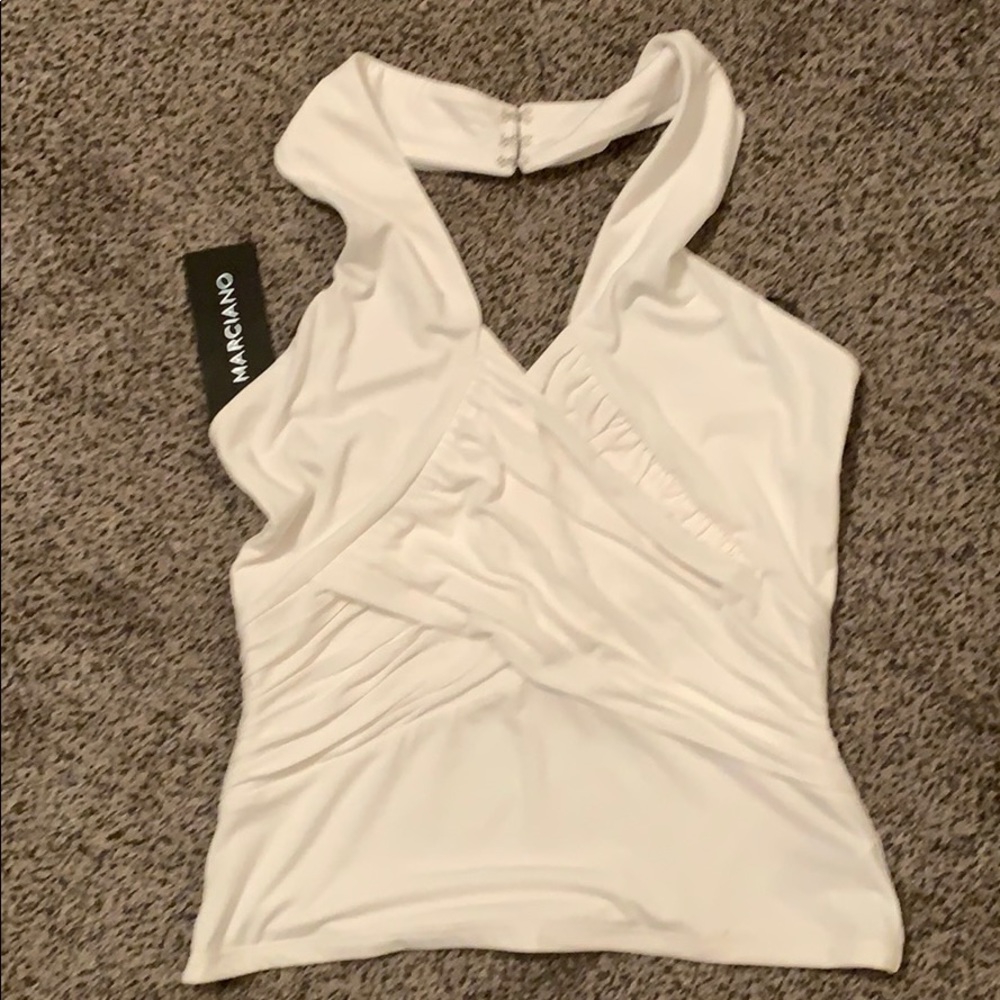 White Marciano Halter Top
